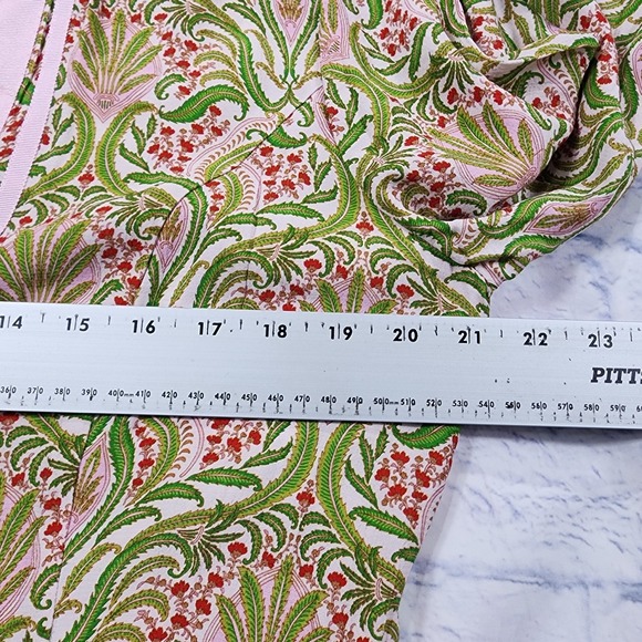 NicoBlu WOMENS SIZE 10 Capri Maxi Tunic Dress Kaftan Shalimar Delicate Ferns - Picture 7 of 13